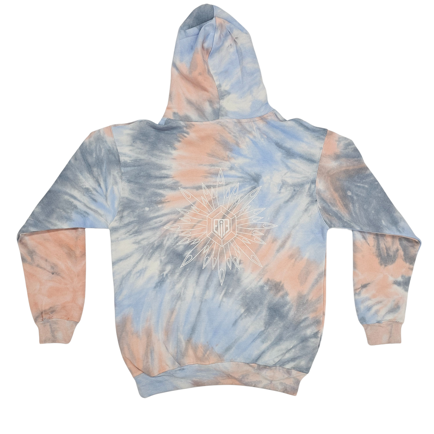 Coral Scrunch Tie-dye Hoodie