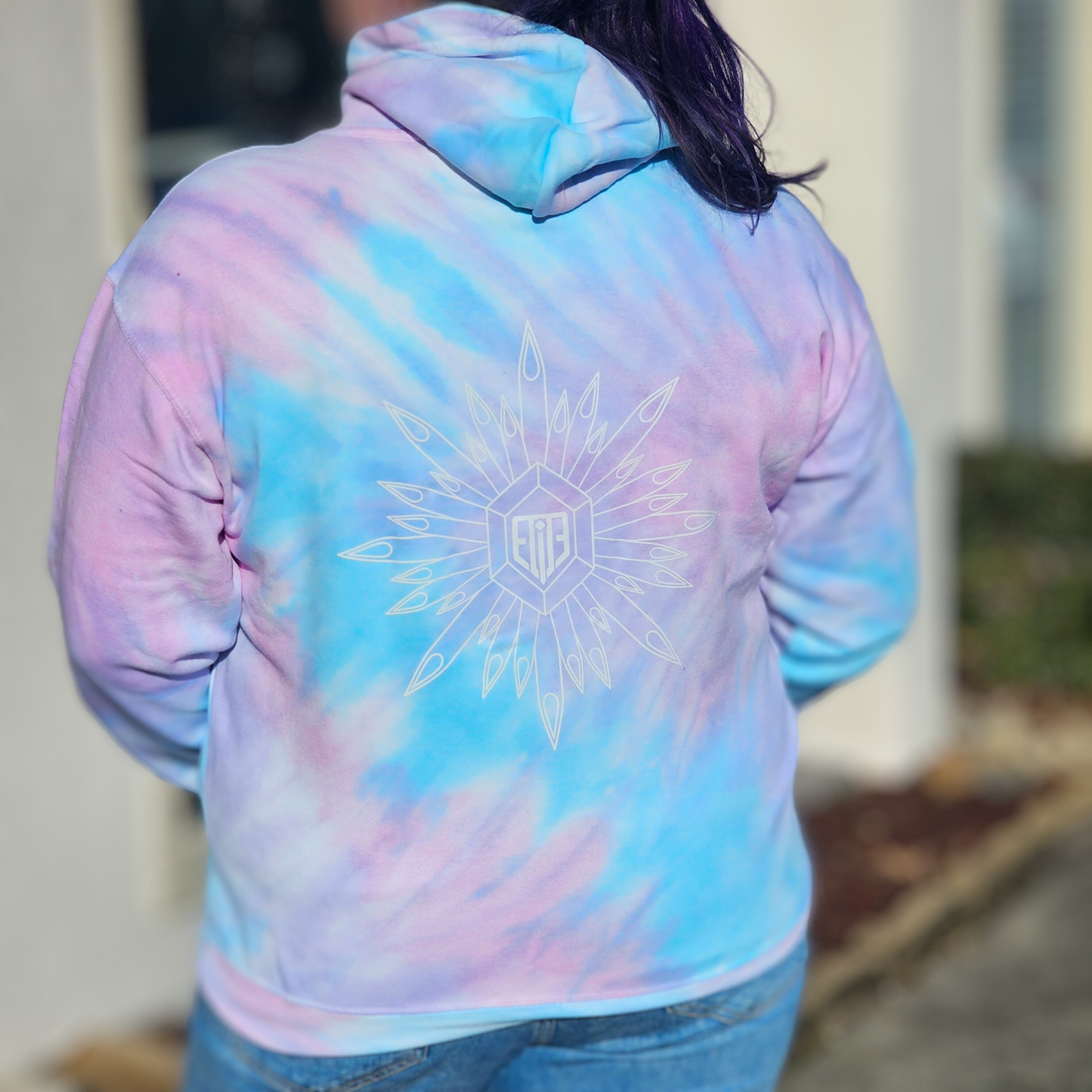 Berry Scrunch Tie-dye Hoodie