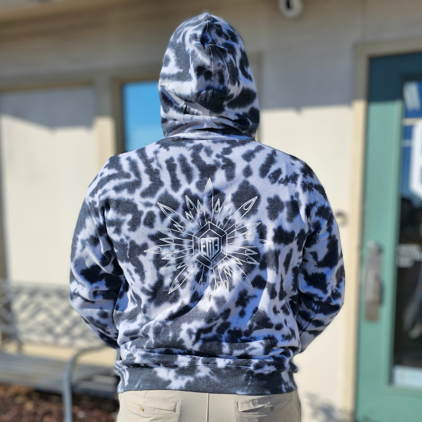 Charcoal Tie-dye Hoodie