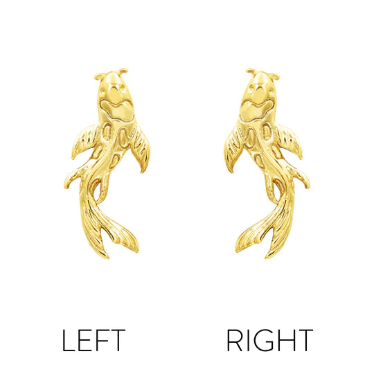 14k Gold Threadless Koi Fish Top