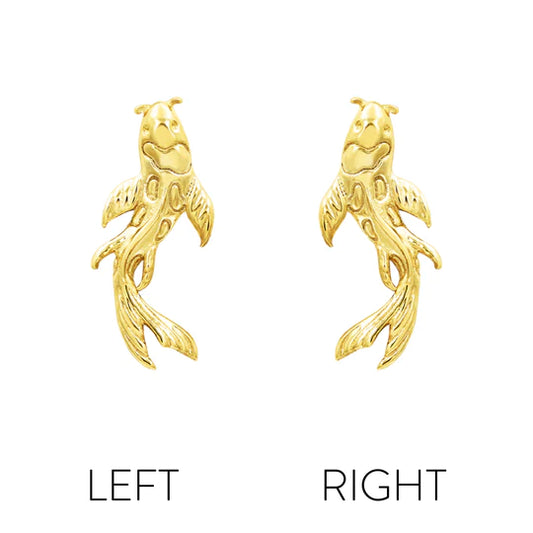 14k Gold Threadless Koi Fish Top