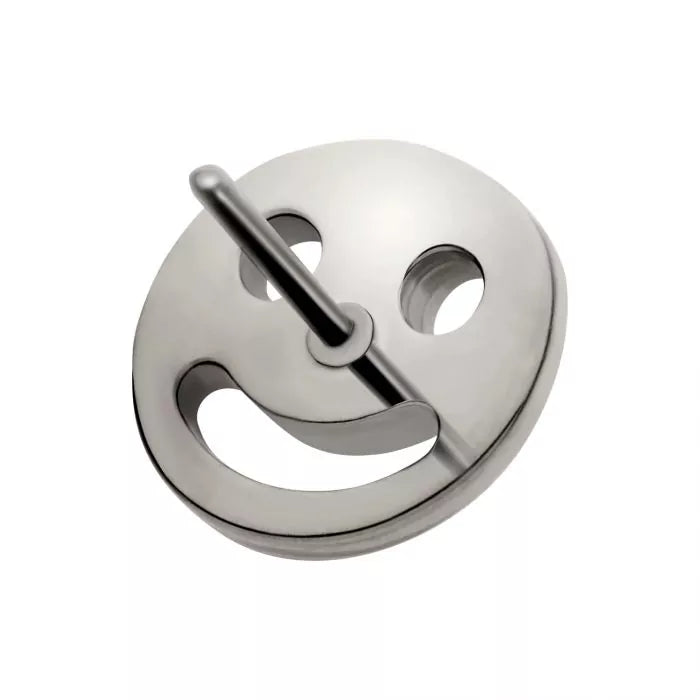 Titanium Threadless Smiley Face Emoji Top