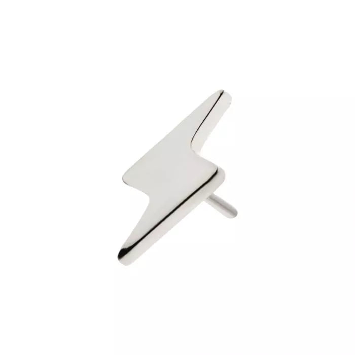 Titanium Threadless with Short Lightning Bolt Top