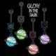 Glow In The Dark Saturn Belly Ring
