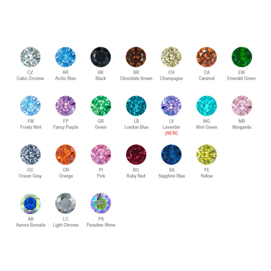 Threadless Trinity Gem Ends