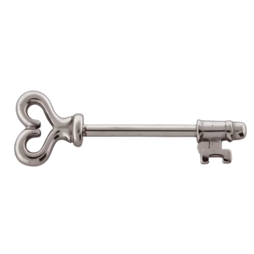 Heart Key Nipple Bar