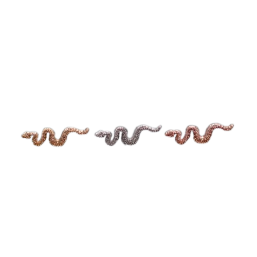14k Gold Threadless Snake Top