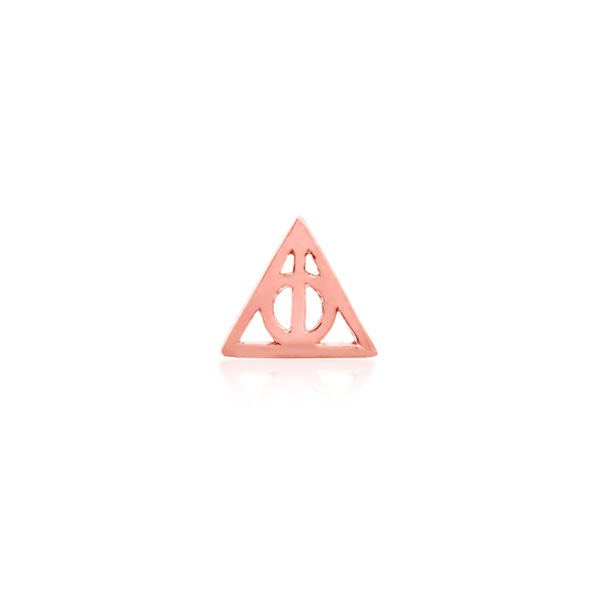 14k Gold Threadless Deathly Hallows Top