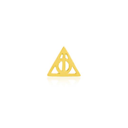 14k Gold Threadless Deathly Hallows Top