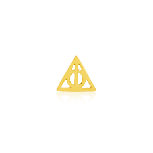 14k Gold Threadless Deathly Hallows Top