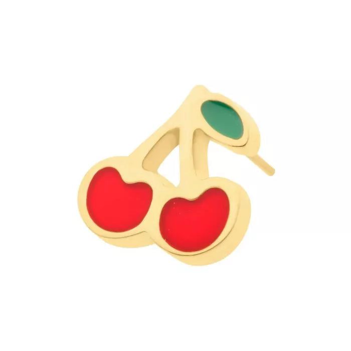 24Kt Gold PVD Titanium Threadless Cherry Top