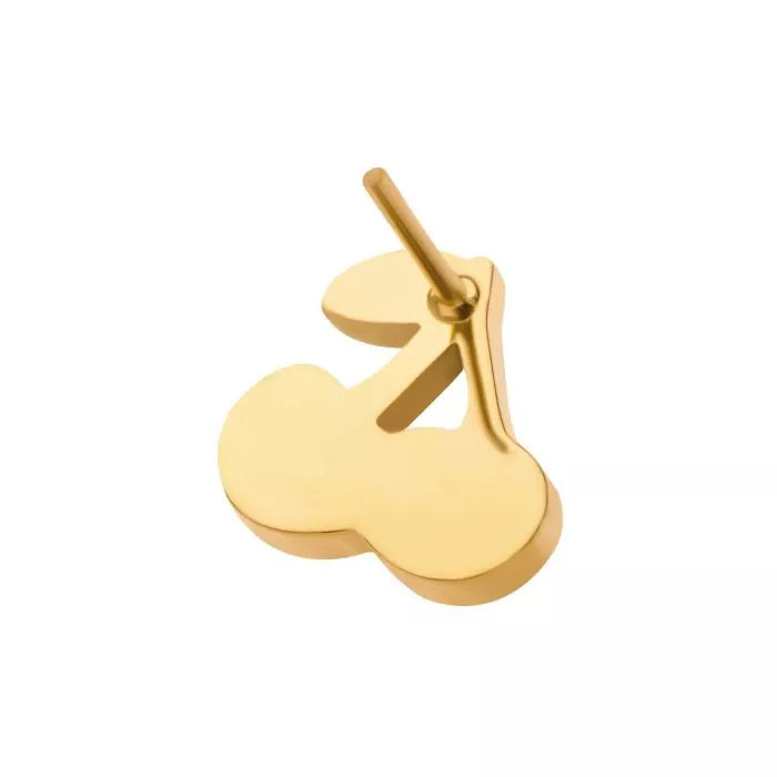 24Kt Gold PVD Titanium Threadless Cherry Top