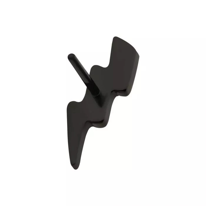 Black PVD Titanium Threadless Lightning Bolt Top