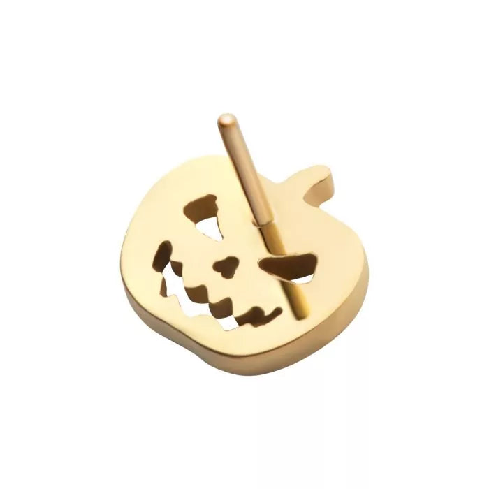 24Kt Gold PVD Titanium Threadless Pumpkin Top