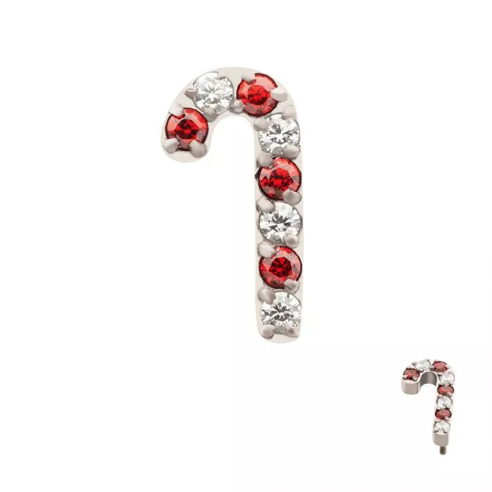 Titanium Gemmed Candy Cane Top