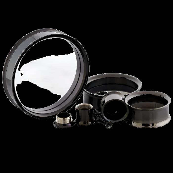 Black Internally Threaded Tunnels
