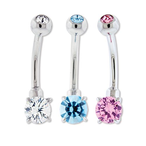 Mini Round Top Navel Ring