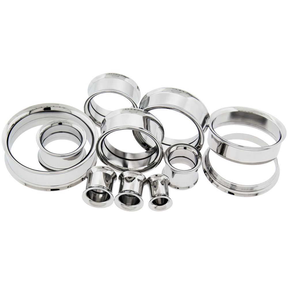Silver Internally Threaded Tunnel