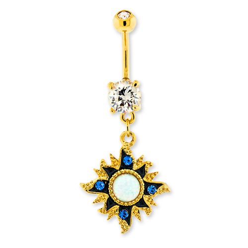 Sun Dangle Navel Ring