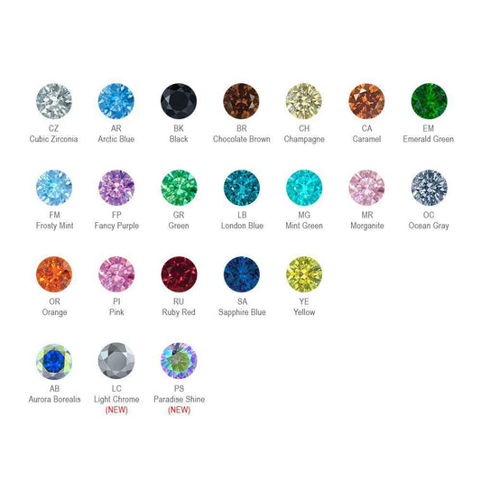 Threadless Bezel Set Gem Ends