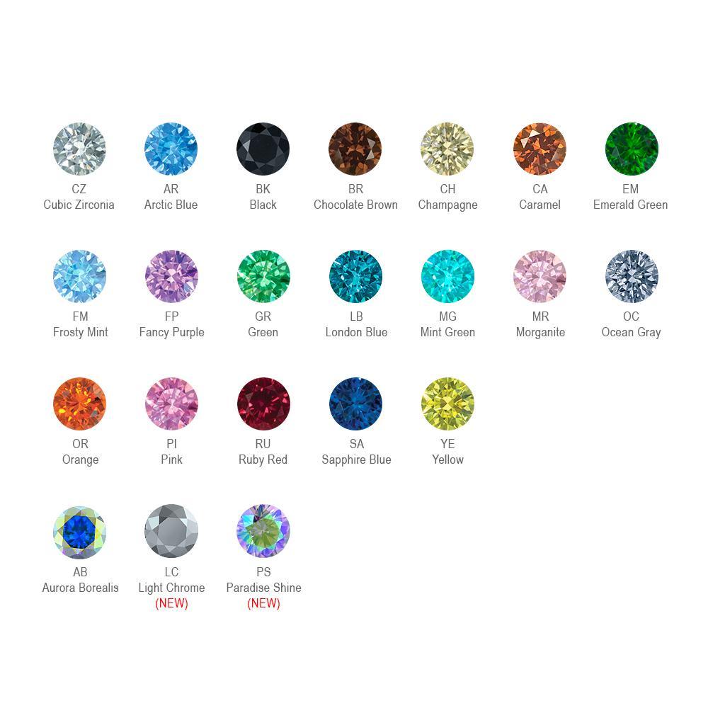 Threadless Prong Set Gem Ends