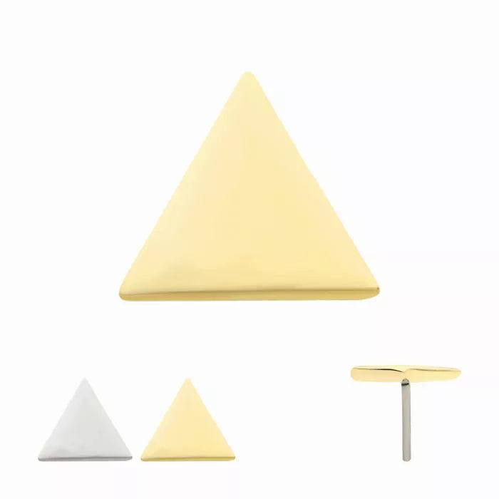 14k Threadless Triangle Top