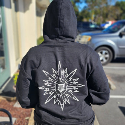 Black Needle Flower Hoodie