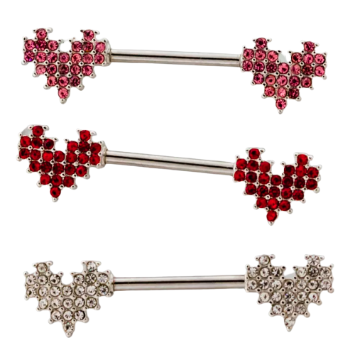Amazon.com: Fuqimanman2020 Devil Heart Nipple Rings Surgical Steel 316L Nipple  Piercing Bar Piercing Jewelry for Women Men (2 Black) : Clothing, Shoes &  Jewelry