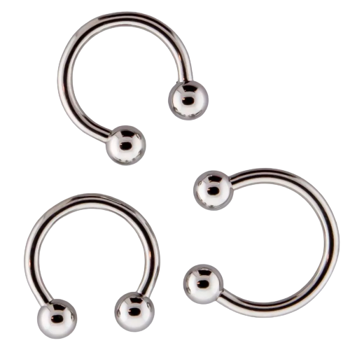 Surgical Steel Externally Threaded Horseshoes