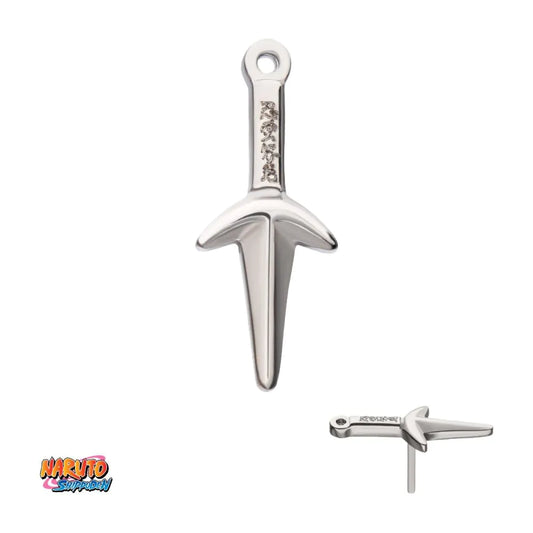 Titanium Threadless Naruto Shippuden Kunai Knife Top