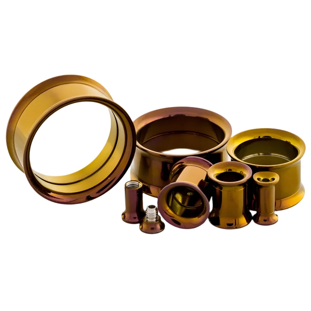 Bronze Anodized Internally Threaded Tunnel