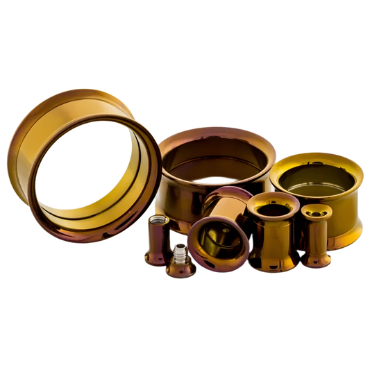 Bronze Anodized Internally Threaded Tunnel