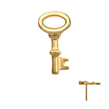 24Kt Gold PVD Titanium Threadless Key Top