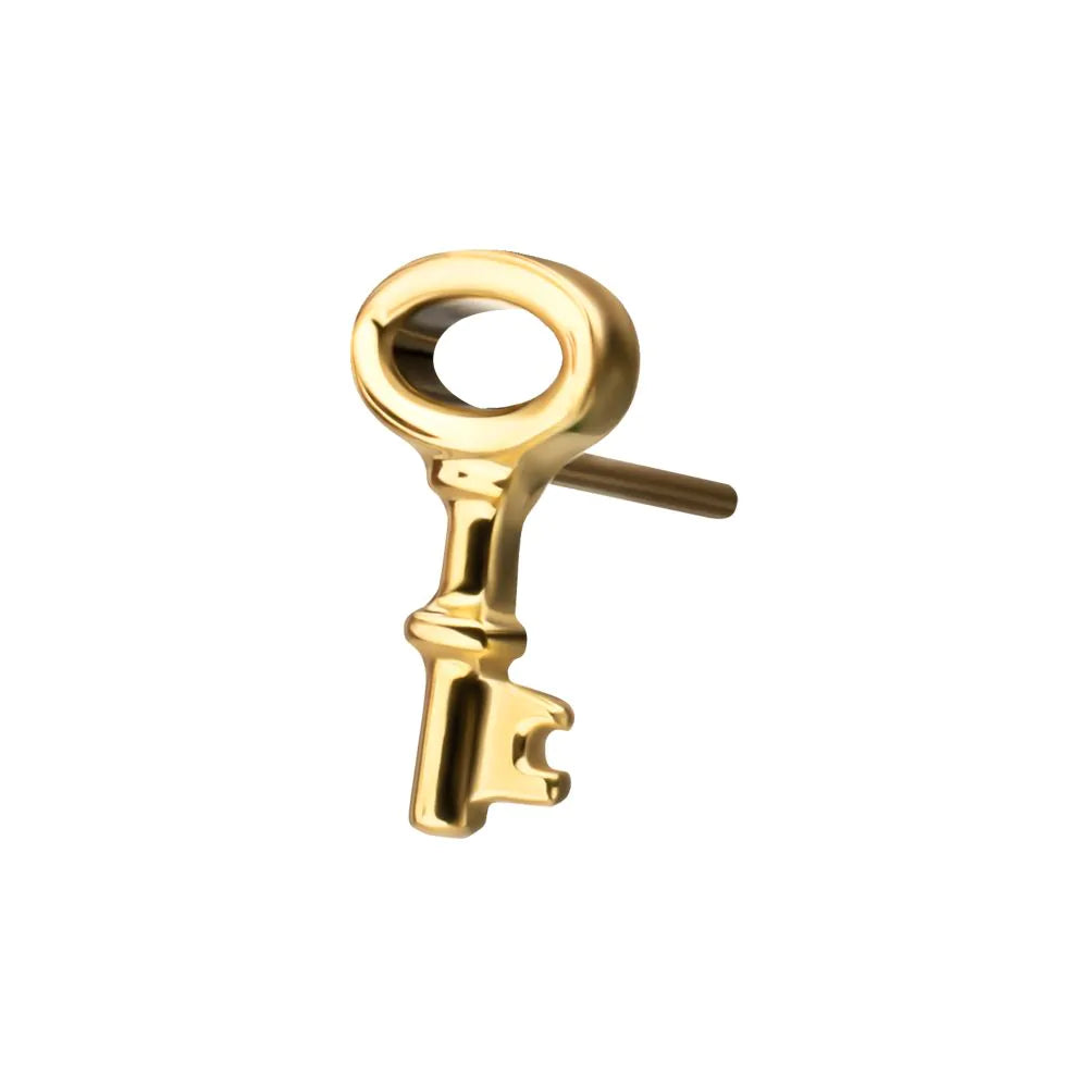 24Kt Gold PVD Titanium Threadless Key Top