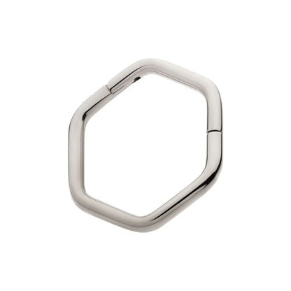 Hexagon Shape Titanium Front Facing Hinged Segment Clicker