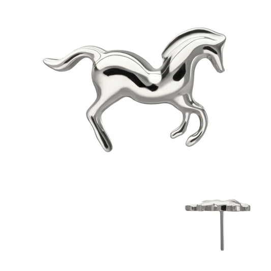 Titanium Threadless Horse Top