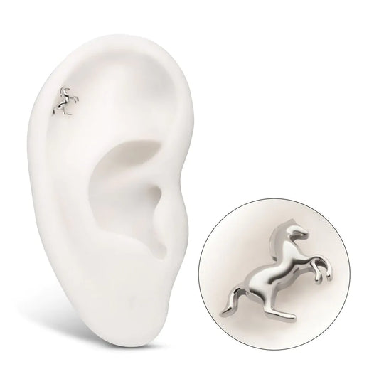 Titanium Threadless Horse Top