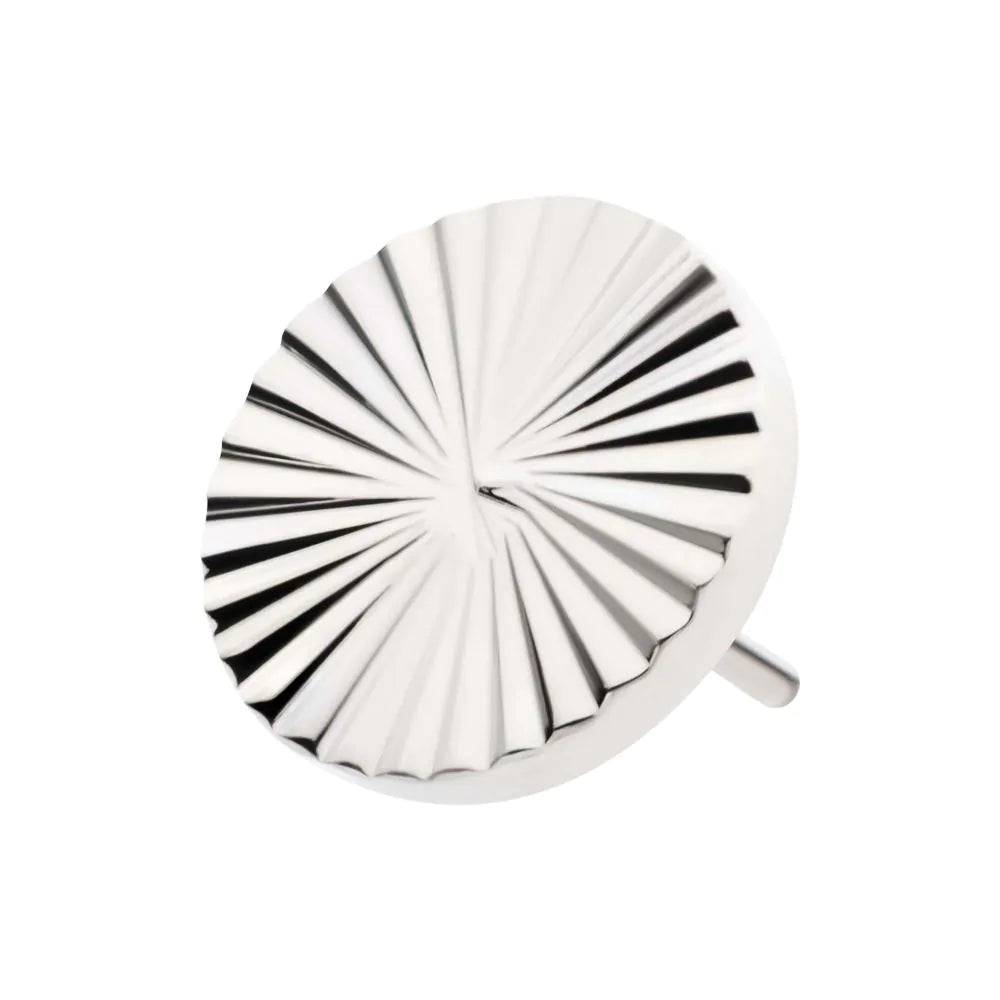 Titanium Threadless Corrugated Round Top