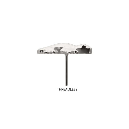 Titanium Threadless Frog Top